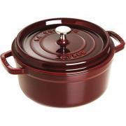 Staub Pyöreä kattila 26 cm 5,2 L, granaattiomena