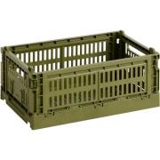 HAY Colour Crate säilytyslaatikko small, olive