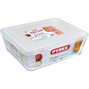 Pyrex Cook & Freeze kannellinen uunivuoka, 4,2 litraa