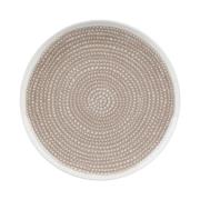 Marimekko OIVA Siirtolapuutarha lautanen 25 cm, valkoinen/beige