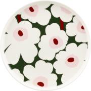 Marimekko Unikko lautanen 25 cm, punainen/ruskea