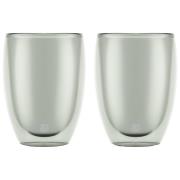 Bodum PAVINA kaksiseinäinen lasi 35 cl 2-pakkaus, harmaa
