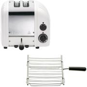Dualit Classic-leivänpaahdin kahdelle viipaleelle grillitoiminnolla, v...