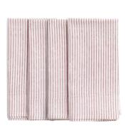 Chamois - Stripe Kangasservetti 50x50 cm 4 kpl Fuchsia Rose