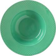 Lyngby Porcelæn - Rhombe Color Syvä lautanen 24,5 cm Vihreä