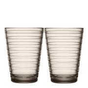 iittala - Aino Aalto Juomalasi 33 cl 2 kpl Pellava