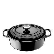 Le Creuset - Signature Valurautapata soikea 27 cm 4,1 L Musta