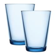 iittala - Kartio Lasi 40 cl 2 kpl Vedensininen