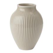 Knabstrup Keramik - Ripple Maljakko 12,5 cm Hiekka