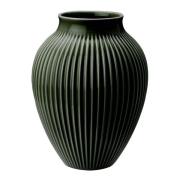 Knabstrup Keramik - Ripple Maljakko 27 cm Tummanvihreä