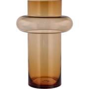 Lyngby Glas - Tube Maljakko 40 cm Amber Glass