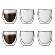 Bodum - Pavina Espressolasi kaksiseinäinen 8 cl 6 kpl