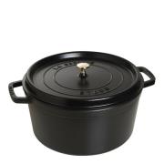 Staub - Pyöreä Pata 12,6 L Musta