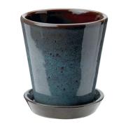 Knabstrup Keramik - Knabstrup Viljelyruukku 10,5x12 cm Merenvihreä