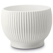 Knabstrup Keramik - Knabstrup Kukkaruukku uritettu 14,5 cm Valkoinen