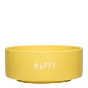 Design Letters - Favourite Kulho Happy 12,6 cm Keltainen