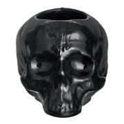 Kosta Boda - Still Life Skull Kynttilälyhty 8,5 cm Musta