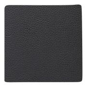 LIND DNA - Square Leather Serene Lasinalunen 10x10cm Anthracite