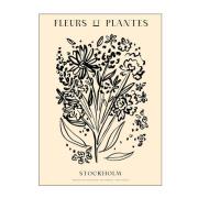 Poster & Frame - PSTR Studio Juliste 30x40 cm Zoe fleurs et plantes bo...