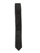 Our For 5 Plaine Tie Rusetti Solmio Kravatti Black Grunt