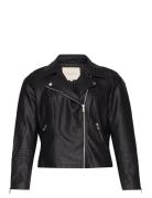 Caremmy Faux Leather Biker Noos Nahkatakki Black ONLY Carmakoma