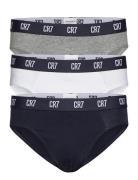 Cr7 Basic Brief Organic 3-Pak Y-sepalus Briefs Alushousut Grey CR7