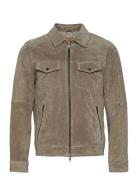 Ben Suede Shirt Jacket Nahkatakki Beige Jofama