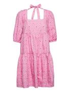 Manocras Dress Lyhyt Mekko Pink Cras