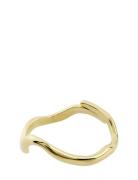 Alberte Organic Shape Ring Sormus Korut Gold Pilgrim