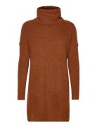 Onljana L/S Cowlnck Dress Wool Knt Noos Lyhyt Mekko Brown ONLY