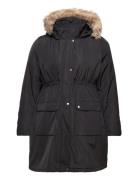 Mlmacy Parka A. Cur Parka Takki Black Mamalicious