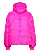 Tiiina Puffer Jacket Vuorillinen Takki Topattu Takki Pink ROTATE Birge...