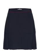 Vis Crepe Solid Short Skirt Lyhyt Hame Navy Tommy Hilfiger