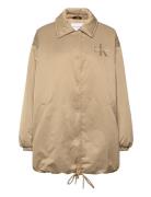 Over D Padded Coach Jacket Vuorillinen Takki Topattu Takki Beige Calvi...