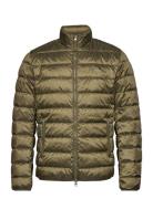 Light Down Jacket Vuorillinen Takki Topattu Takki Khaki Green GANT