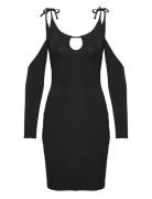 Viscose Jersey Stretch Mini Dress Lyhyt Mekko Black HAN Kjøbenhavn