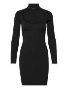 Freya Knitted Dress Lyhyt Mekko Black Gina Tricot