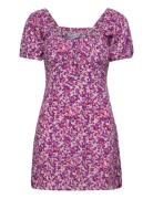 Lovita Mini Dress Lyhyt Mekko Purple Faithfull The Brand