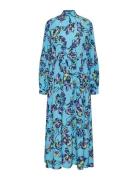 Yastopaz Ls Long Dress S. Maksimekko Juhlamekko Blue YAS