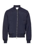 Norman Quilted Bomber Jacket Bombertakki Takki Navy Les Deux