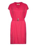 Ridley Twill Viscose Dress Lyhyt Mekko Pink MOS MOSH