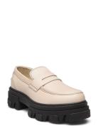 Biaginny Loafer Crust Loaferit Matalat Kengät Cream Bianco