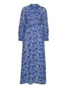 Davilaiw Long Dress Maksimekko Juhlamekko Blue InWear