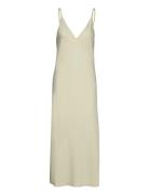 Recycled Cdc Midi Slip Dress Maksimekko Juhlamekko Cream Calvin Klein