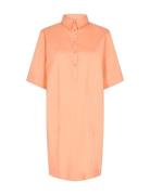 Carlee 3/4 Shirt Dress Lyhyt Mekko Orange MOS MOSH