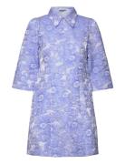 Stinne Dress Lyhyt Mekko Blue A-View