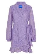 Lindacras Dress Lyhyt Mekko Purple Cras