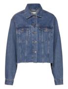 Short Denim Jacket Farkkutakki Denimtakki Blue Gina Tricot