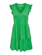 Onlmay Cap Sleev Fril Dress Jrs Noos Lyhyt Mekko Green ONLY