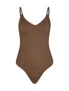 Lyx Bea Swimsuit Uimapuku Uima-asut Brown Becksöndergaard